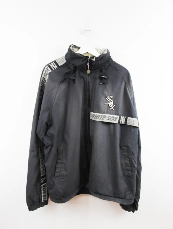 MLB Chicago White Sock Hooded Windbreaker sold by HG Vintage