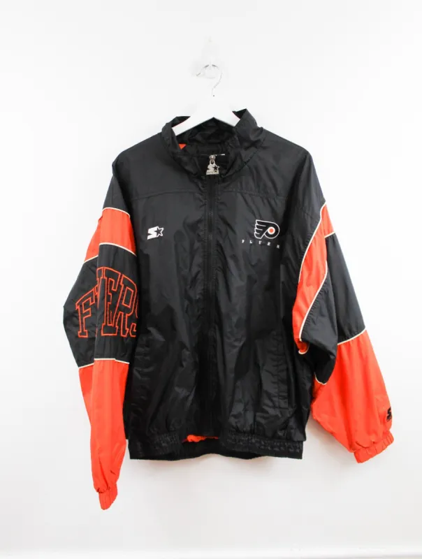 Starter X NHL Philadelphia Flyers Windbreaker sold by HG Vintage