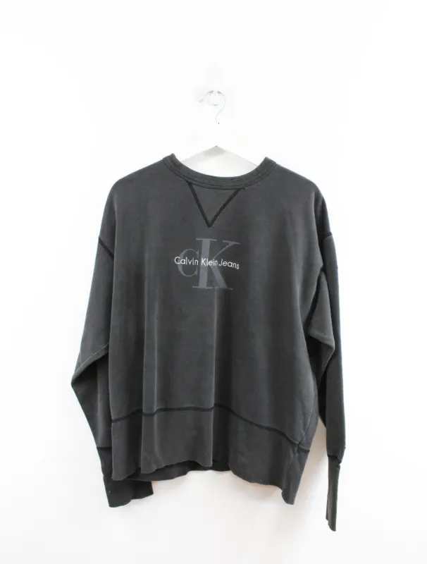 Calvin Klein Jeans Embroidered Script Crewneck sold by HG Vintage
