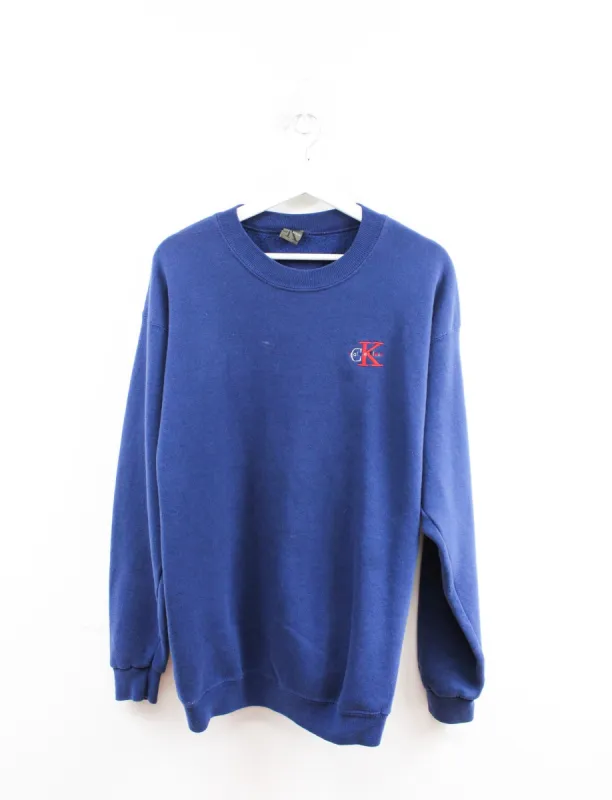 Calvin Klein Embroidered Logo Crewneck sold by HG Vintage