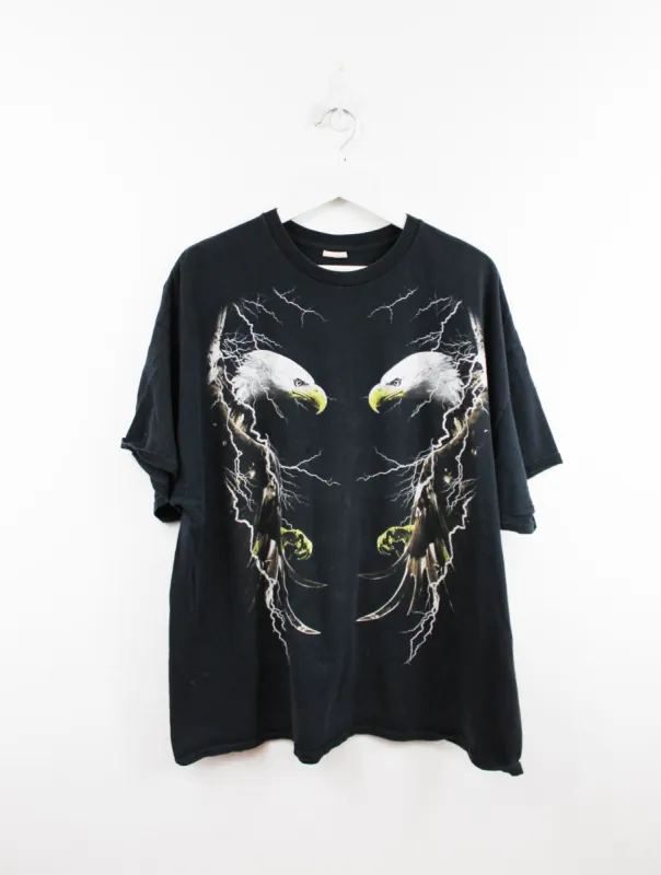 Eagle And Lightning Nature Tee sold by HG Vintage