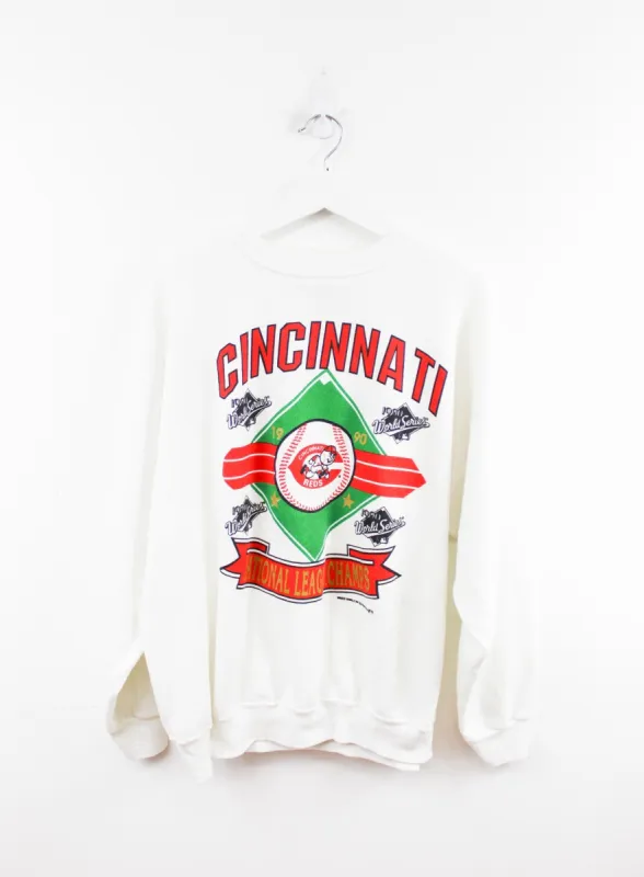 MLB 1990 Cincinnati Reds World Series Champ Made In The USA Crewnecks sold by HG Vintage