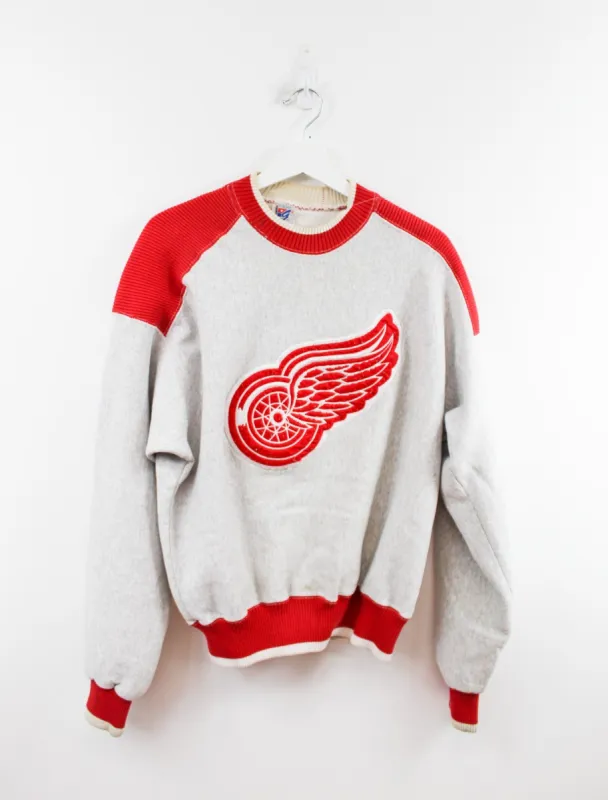 NHL Red Wings Textured Shoulders Crewneck sold by HG Vintage