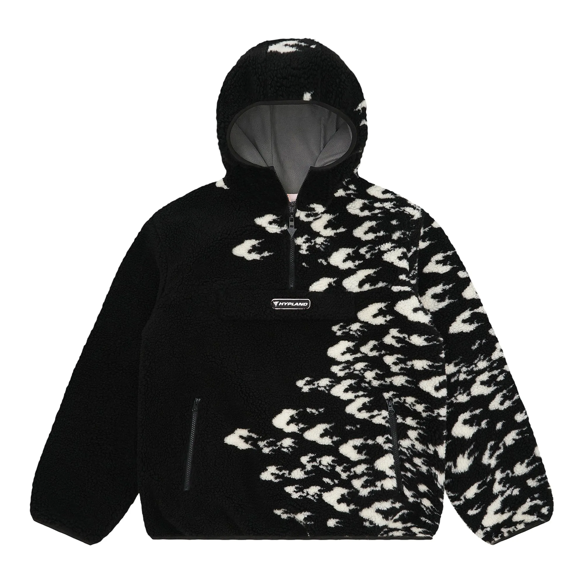 SHIPPUDEN CURSE MARK SHERPA HALF ZIP JACKET (BLACK) sold by hypland