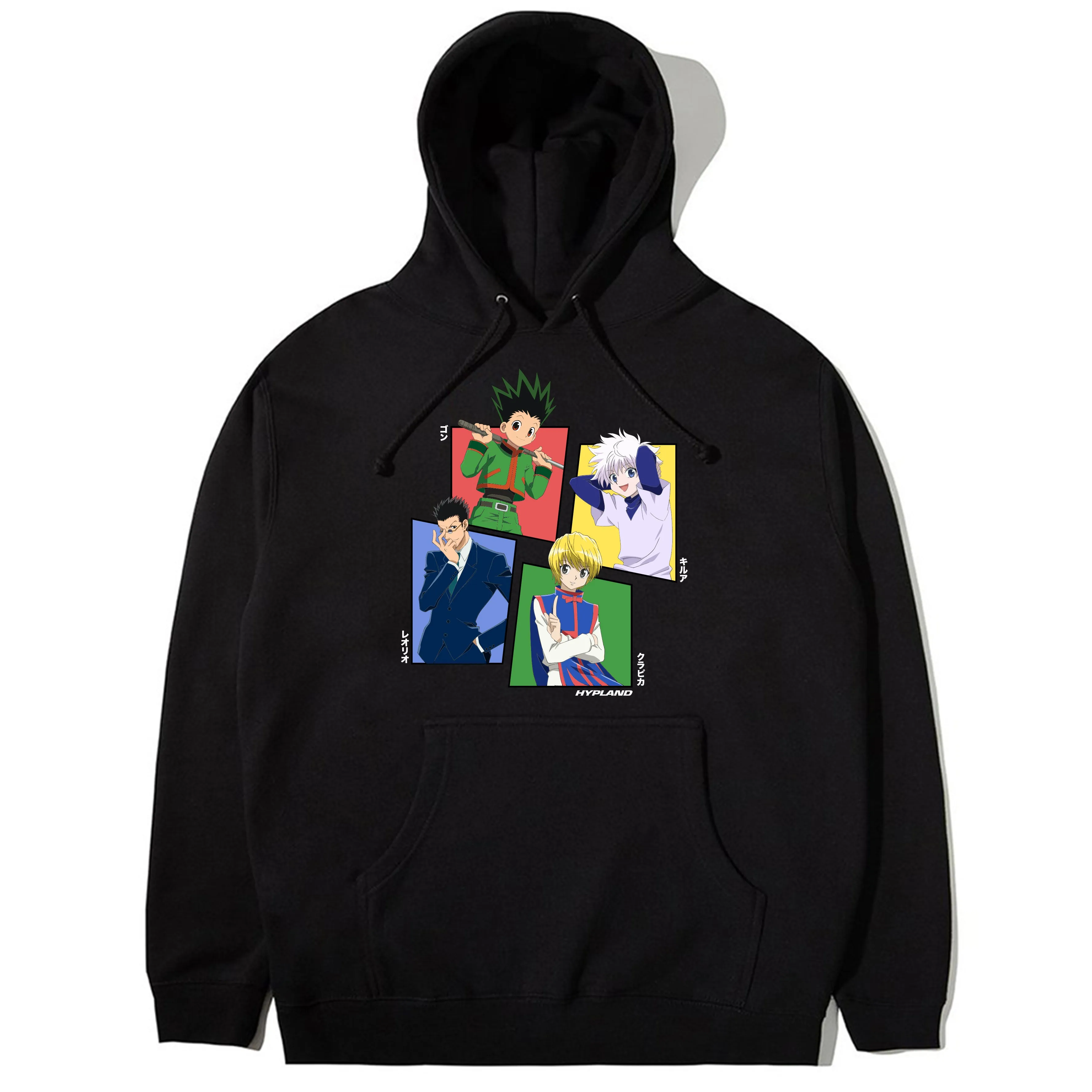 HXH MAIN FOUR CHARACTER HOODIE (BLACK) sold by hypland
