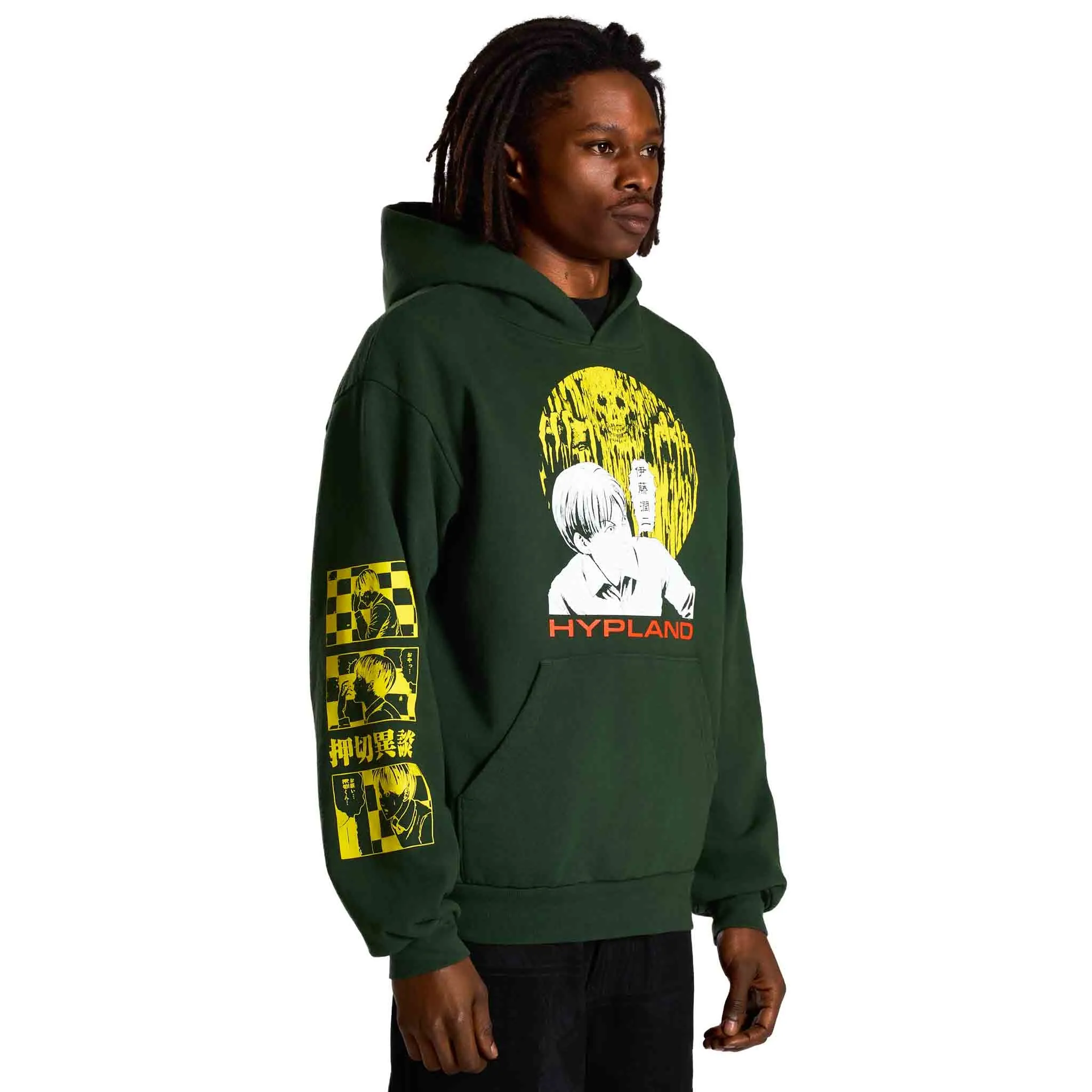 JUNJI ITO SLIME SKELETON HOODIE (DARK GREEN) sold by hypland product image thumbnail 4