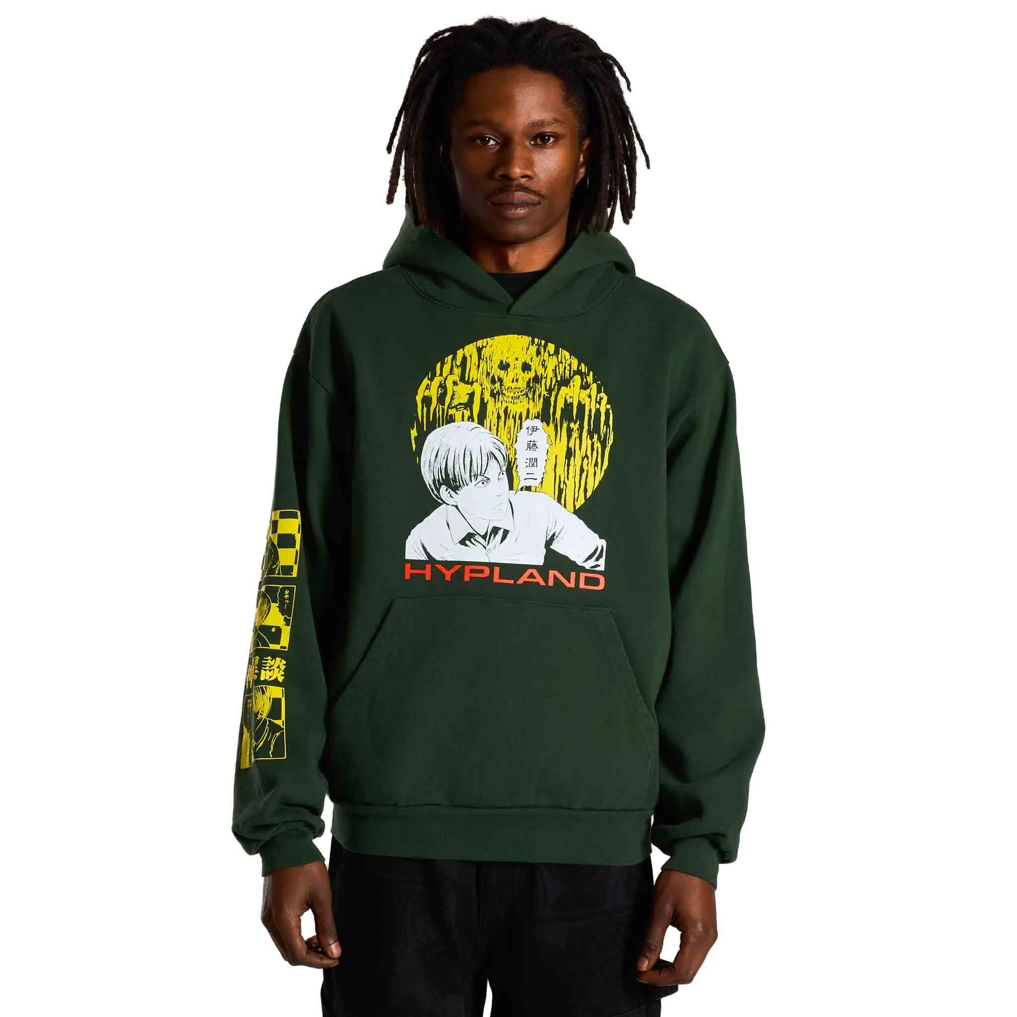 JUNJI ITO SLIME SKELETON HOODIE (DARK GREEN) sold by hypland product image thumbnail 3