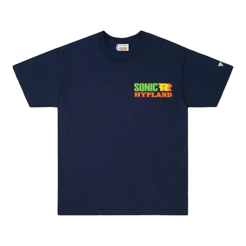 SONIC R SHIRT (NAVY) made by hypland