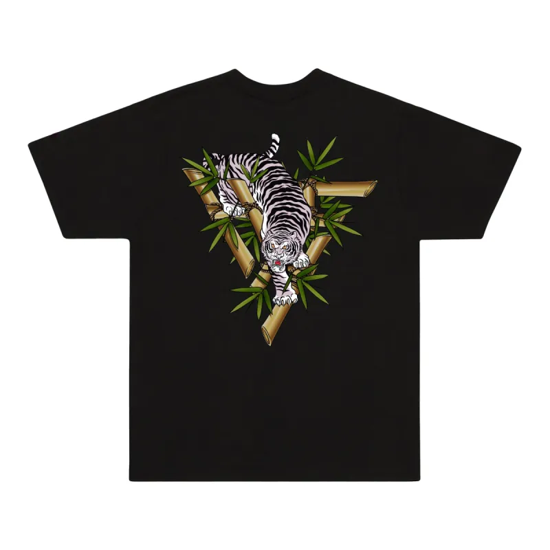 WHITE TIGER LOGO SHIRT (BLACK) sold by hypland