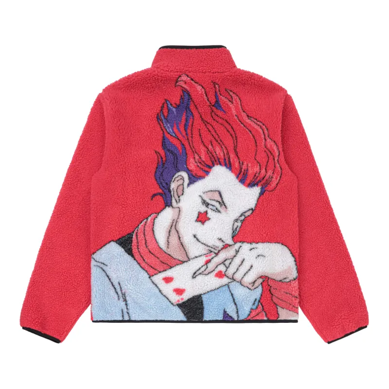 HXH HISOKA SHERPA JACKET (MAGENTA) sold by hypland