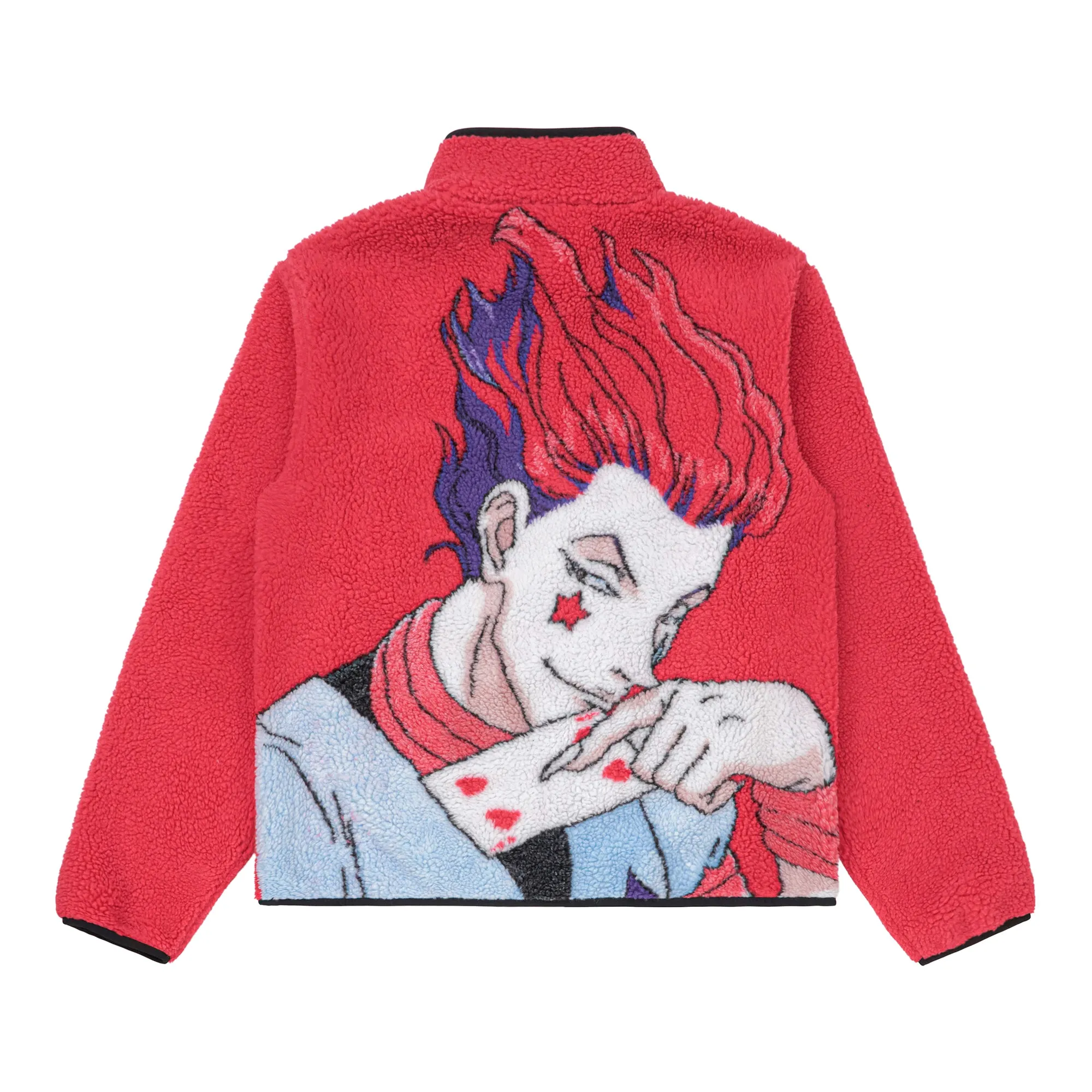 HXH HISOKA SHERPA JACKET (MAGENTA) sold by hypland