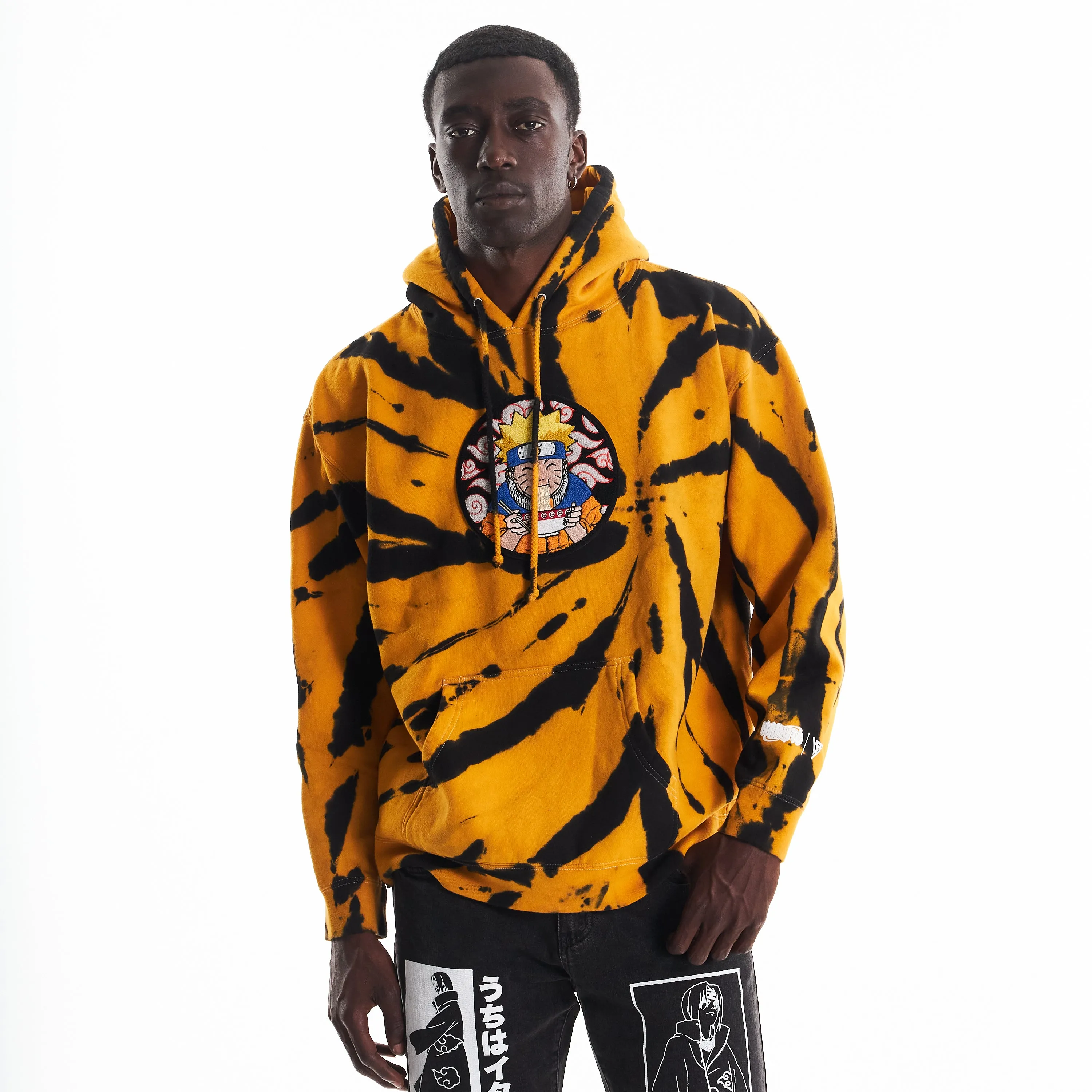 NARUTO RAMEN CHENILLE HOODIE (YELLOW TIE DYE) sold by hypland product image thumbnail 4