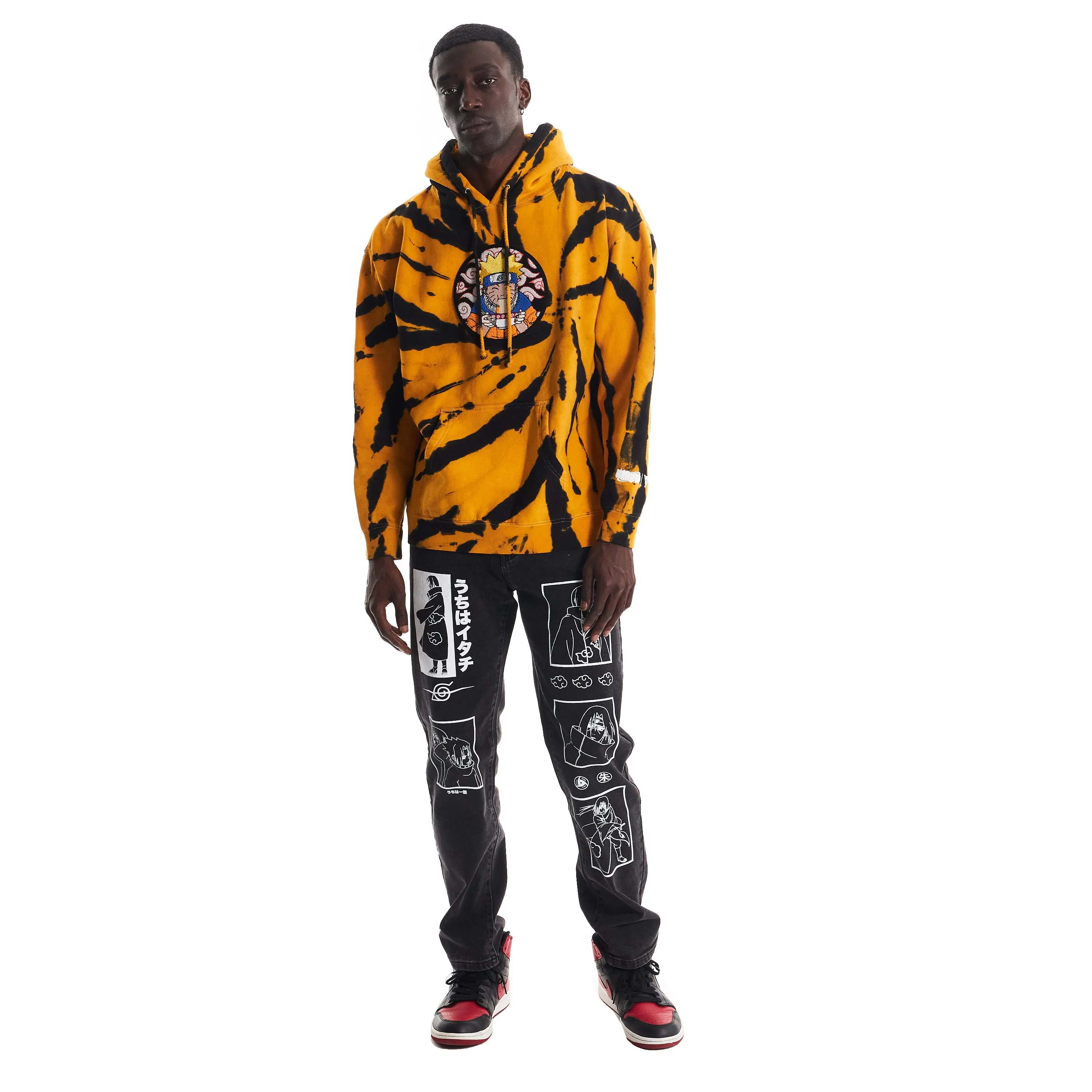 NARUTO RAMEN CHENILLE HOODIE (YELLOW TIE DYE) sold by hypland product image thumbnail 3