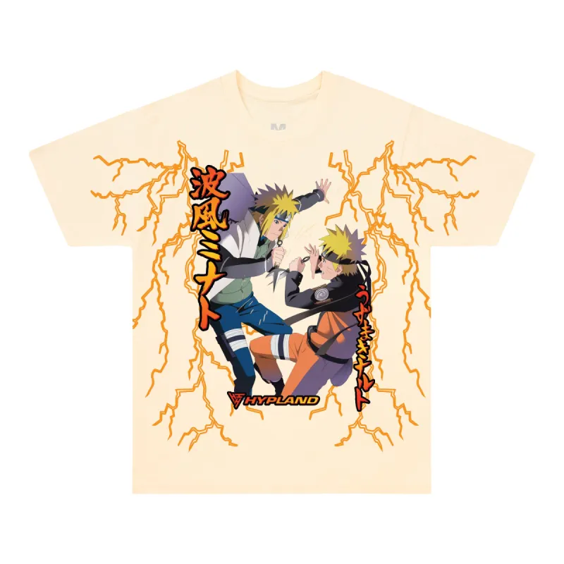SHIPPUDEN MINATO THUNDER SHIRT (CREAM) sold by hypland