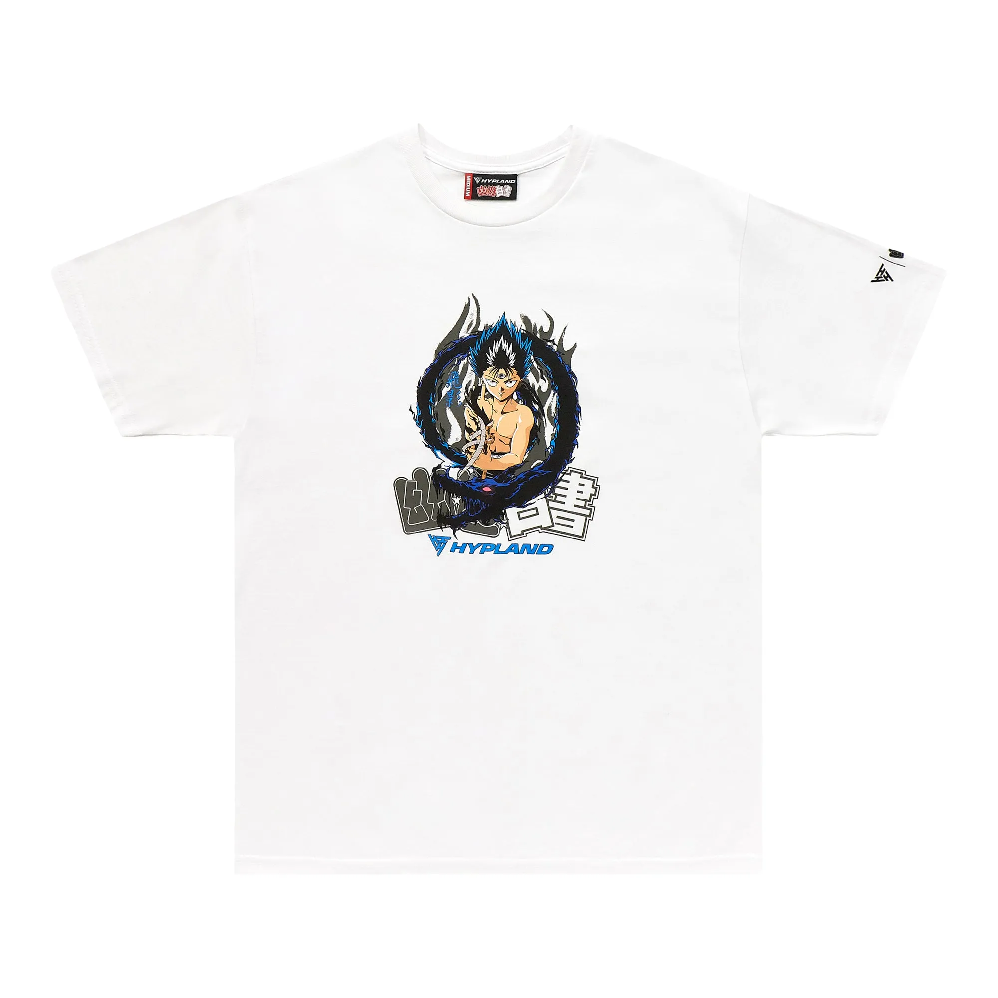 YYH HIEI DARK FLAME FRONT SHIRT (WHITE) sold by hypland