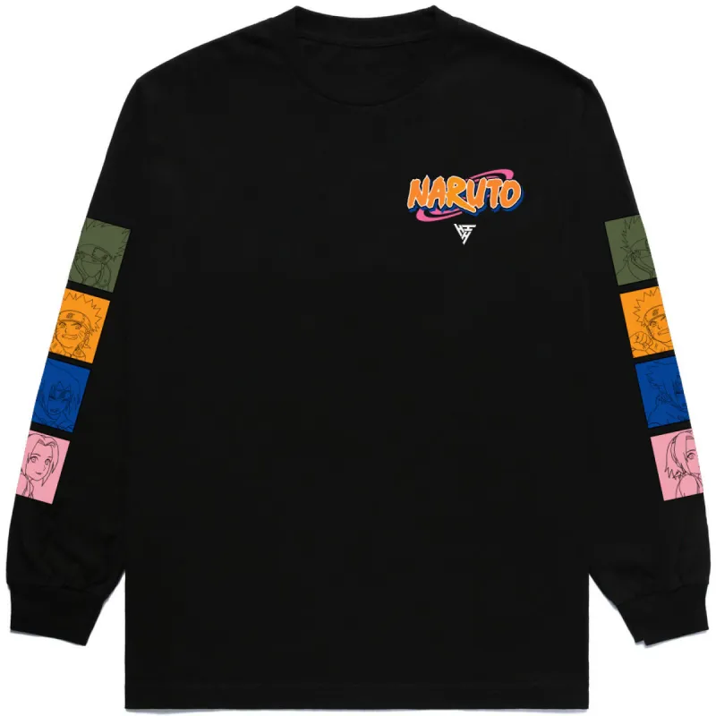 NARUTO TEAM 7 LONG SLEEVE SHIRT (BLACK) sold by hypland