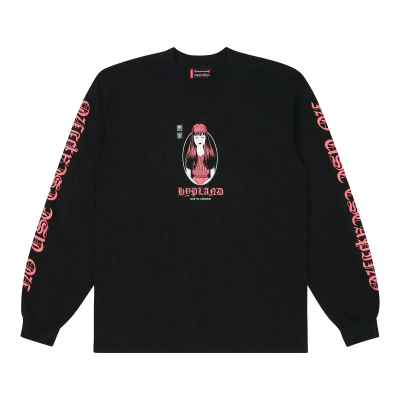 JUNJI ITO GOTHIC LONGSLEEVE SHIRT (BLACK) sold by hypland