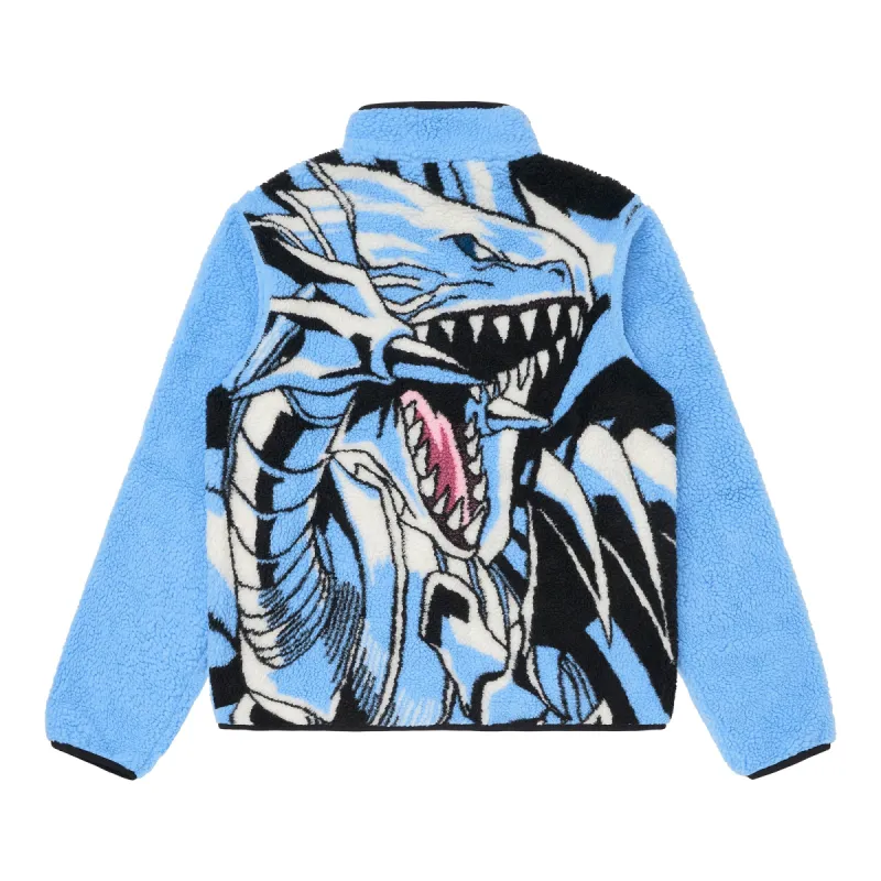 YUGIOH BLUE EYES SHERPA JACKET (LIGHT BLUE) sold by hypland