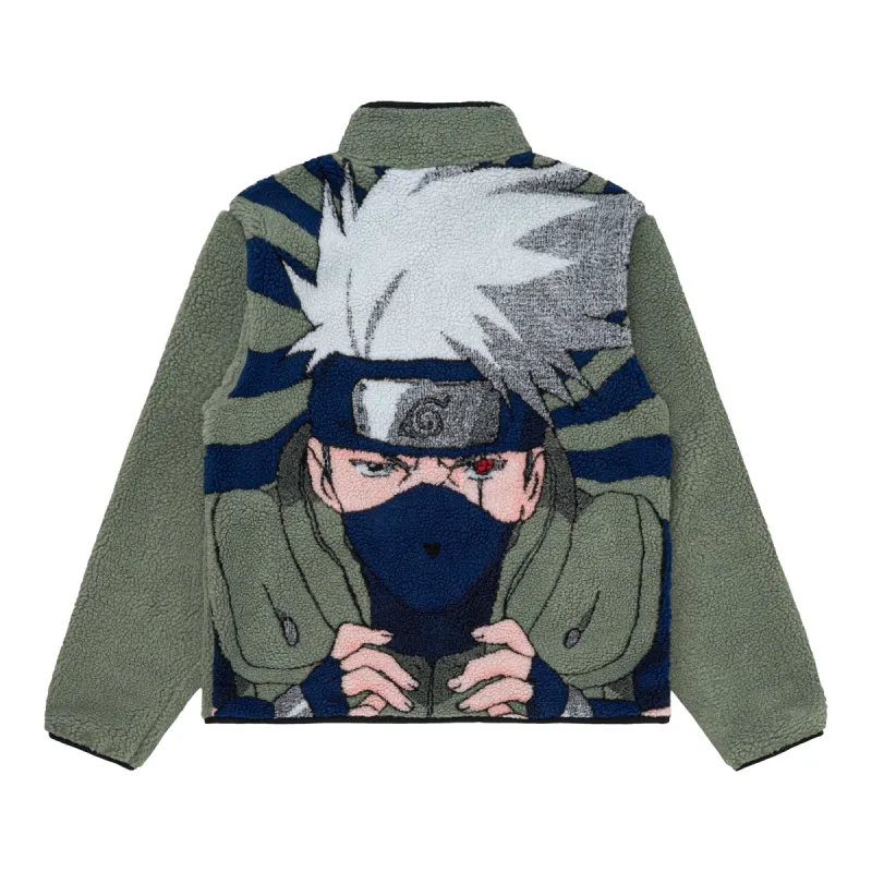 SHIPPUDEN KAKASHI SHERPA JACKET (ARMY) sold by hypland