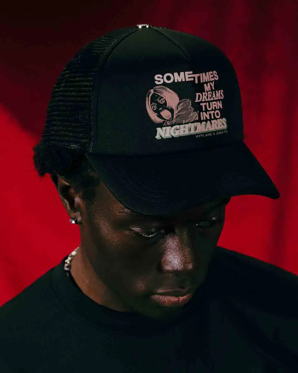 JUNJI ITO NIGHTMARES TRUCKER HAT (BLACK) sold by hypland product image thumbnail 3