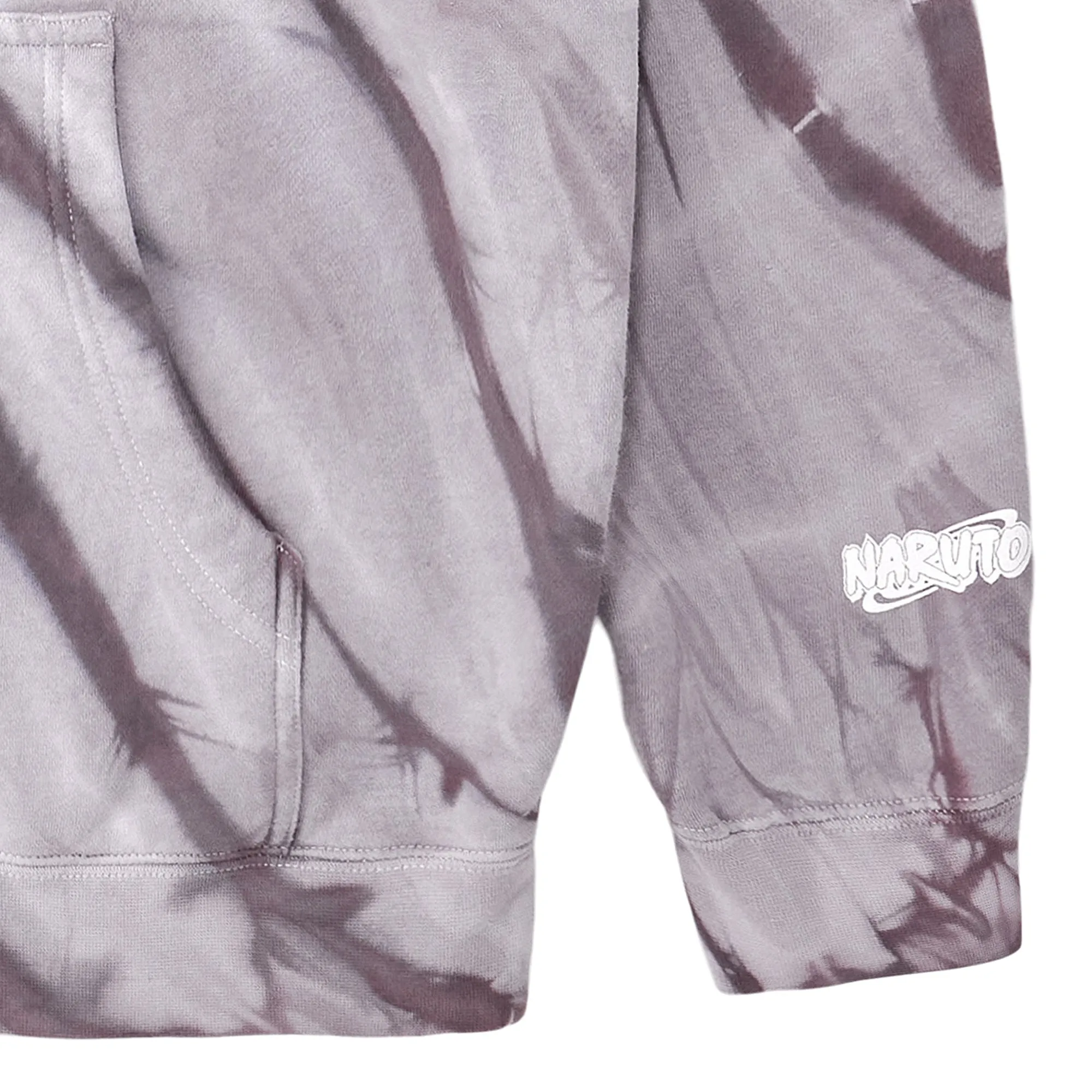 NARUTO SHIKAMARU CHENILLE HOODIE (GREY TIE DYE) sold by hypland product image thumbnail 5