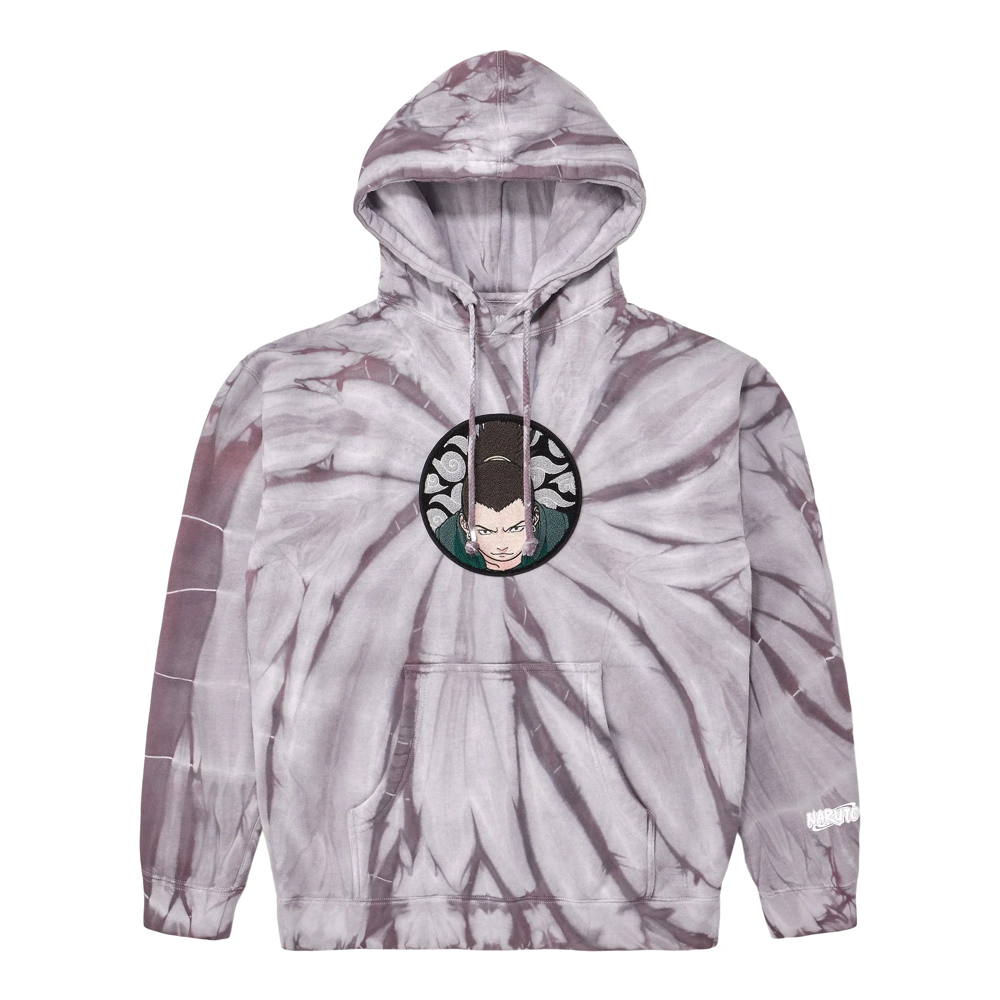 NARUTO SHIKAMARU CHENILLE HOODIE (GREY TIE DYE) sold by hypland