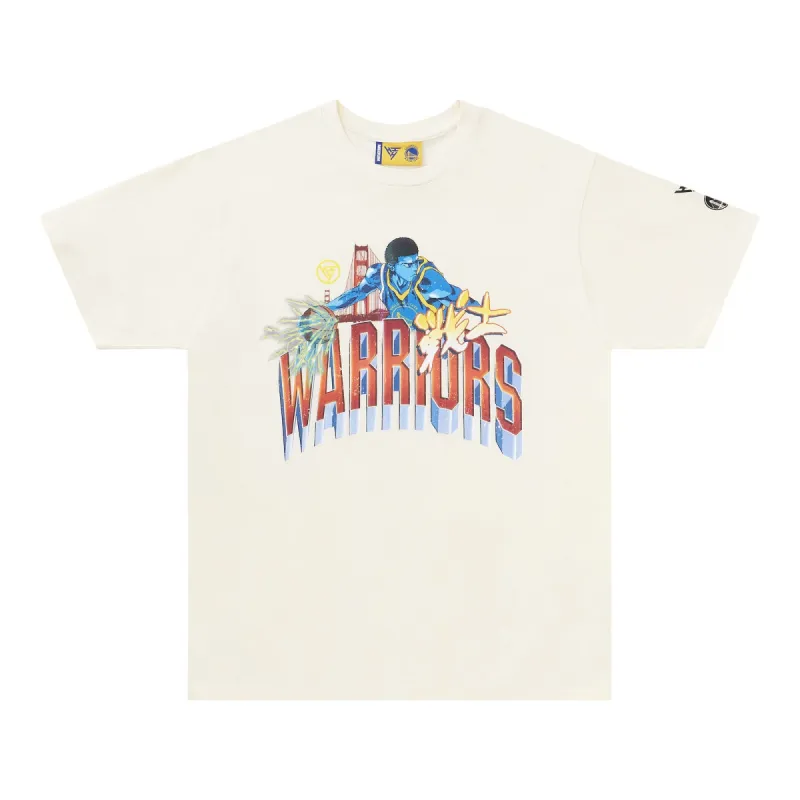 NBA GOLDEN STATE WARRIORS ARCH TSHIRT (CREAM) sold by hypland