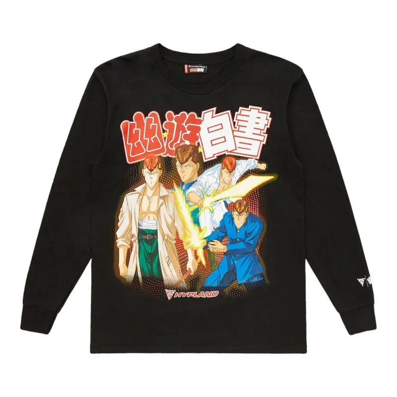 YYH KUWABARA GROUP VINTAGE LONG SLEEVE SHIRT (BLACK) sold by hypland