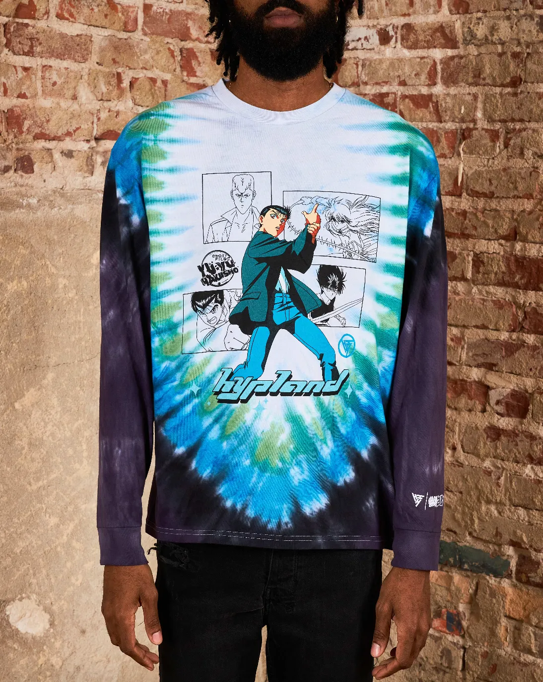 YYH YUSUKE BOX LONG SLEEVE SHIRT (TIE DYE) sold by hypland product image thumbnail 3