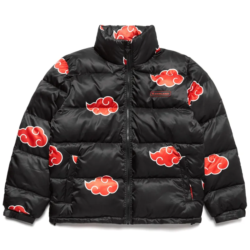 SHIPPUDEN AKATSUKI PUFFER JACKET (BLACK) sold by hypland