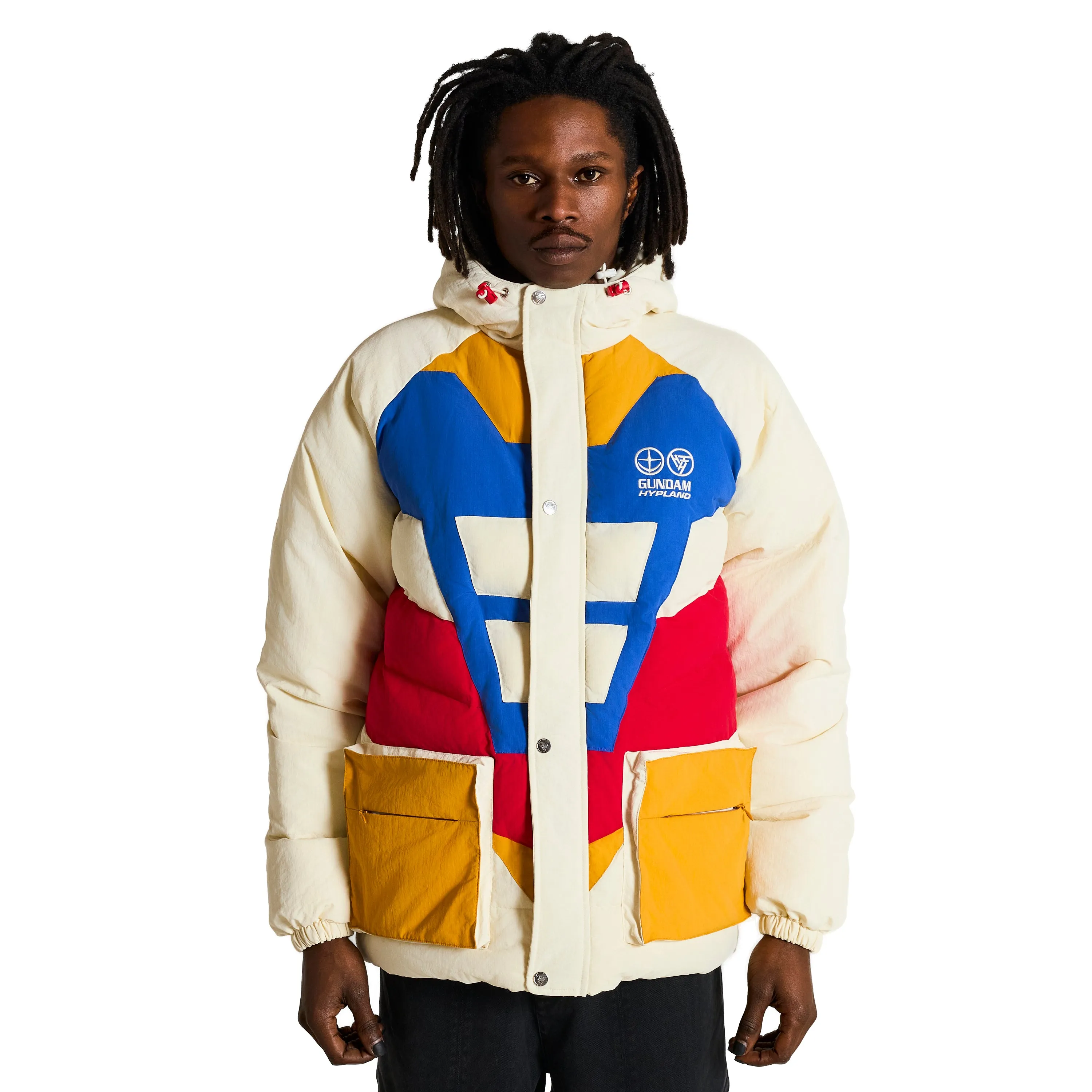 GUNDAM RX-78-2 REVERSIBLE PUFFER JACKET (WHITE) | Parallel