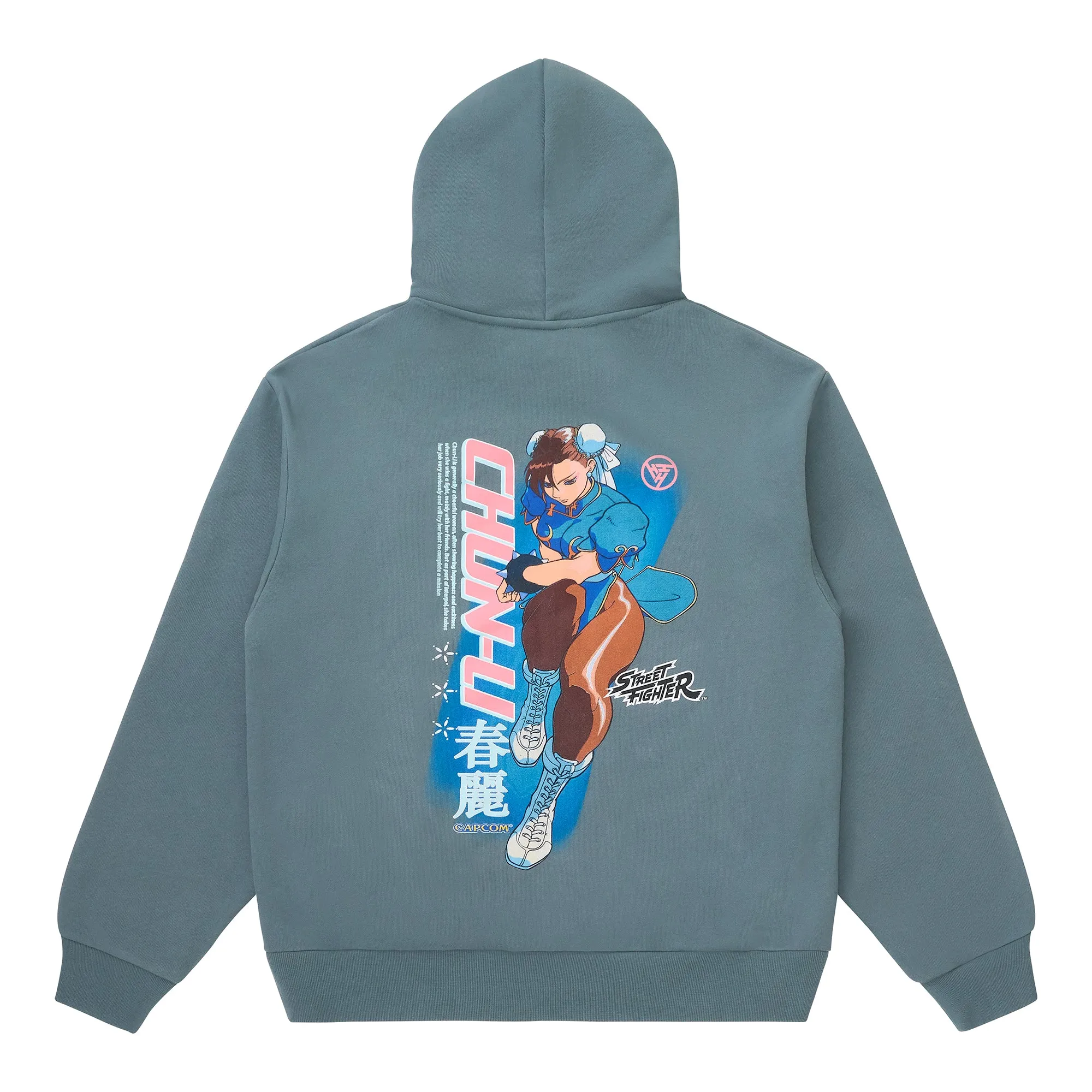 STREET FIGHTER CHUN LI HOODIE (BLUE) sold by hypland