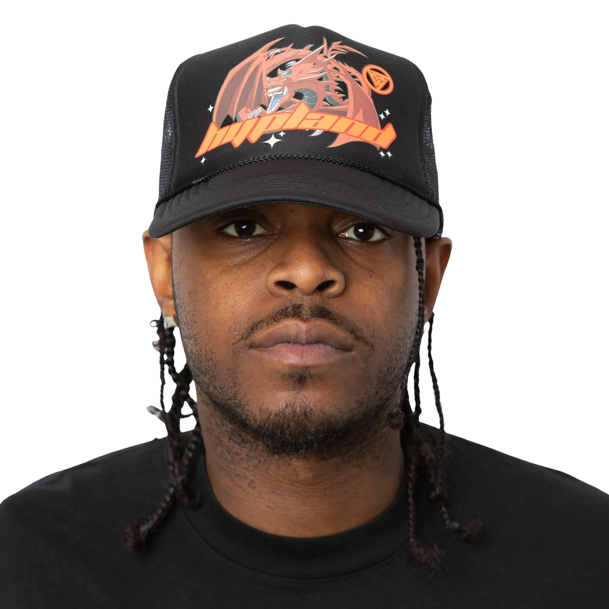 YUGIOH SLYFER TRUCKER HAT (BLACK/BLACK) sold by hypland product image thumbnail 3