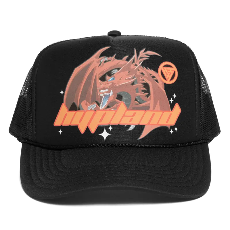 YUGIOH SLYFER TRUCKER HAT (BLACK/BLACK) sold by hypland