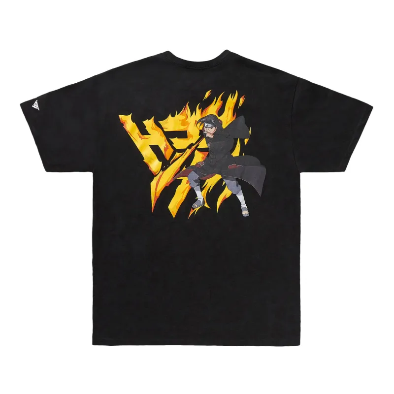 SHIPPUDEN ITACHI FLAME LOGO SHIRT (BLACK) sold by hypland