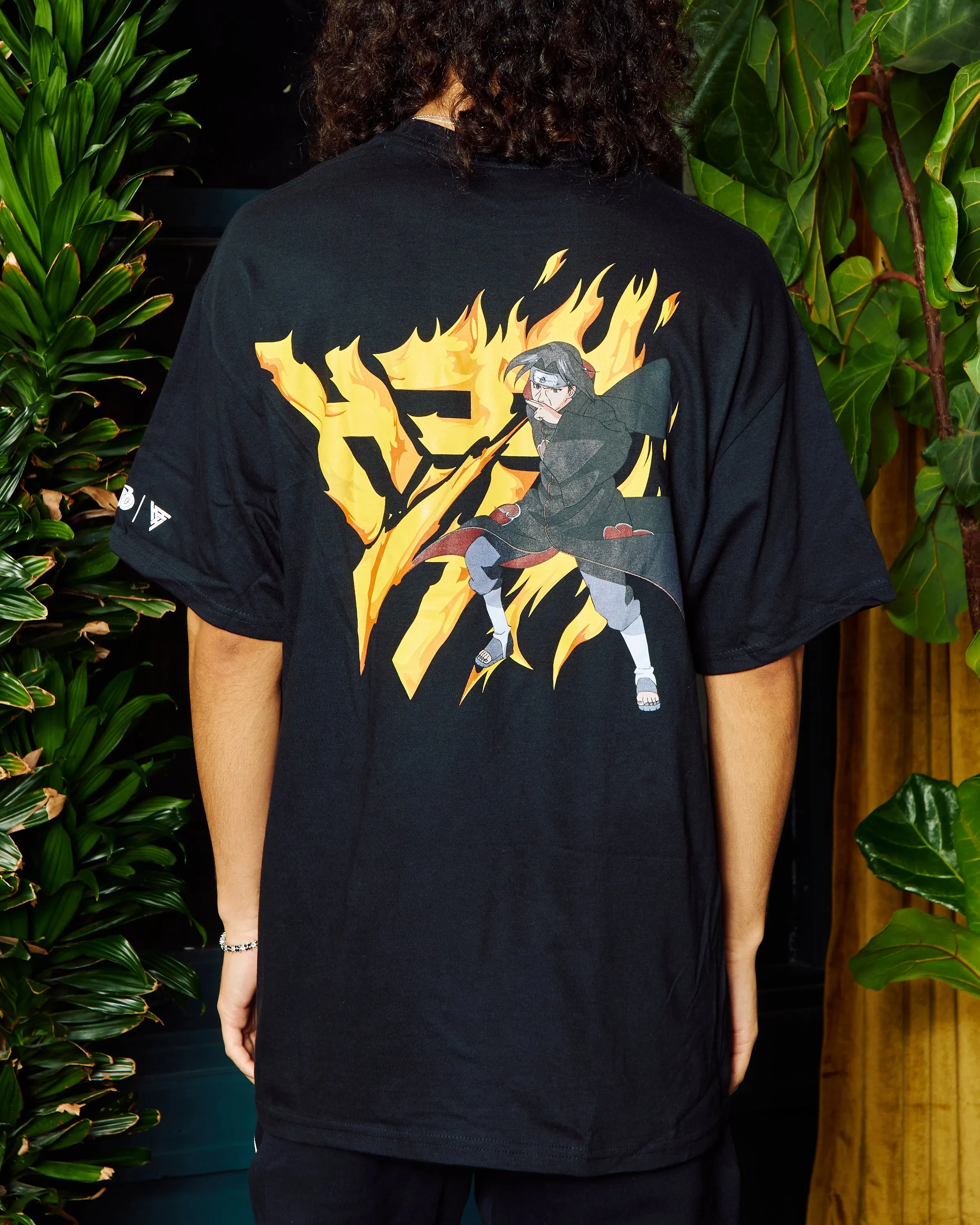 SHIPPUDEN ITACHI FLAME LOGO SHIRT (BLACK) sold by hypland product image thumbnail 4