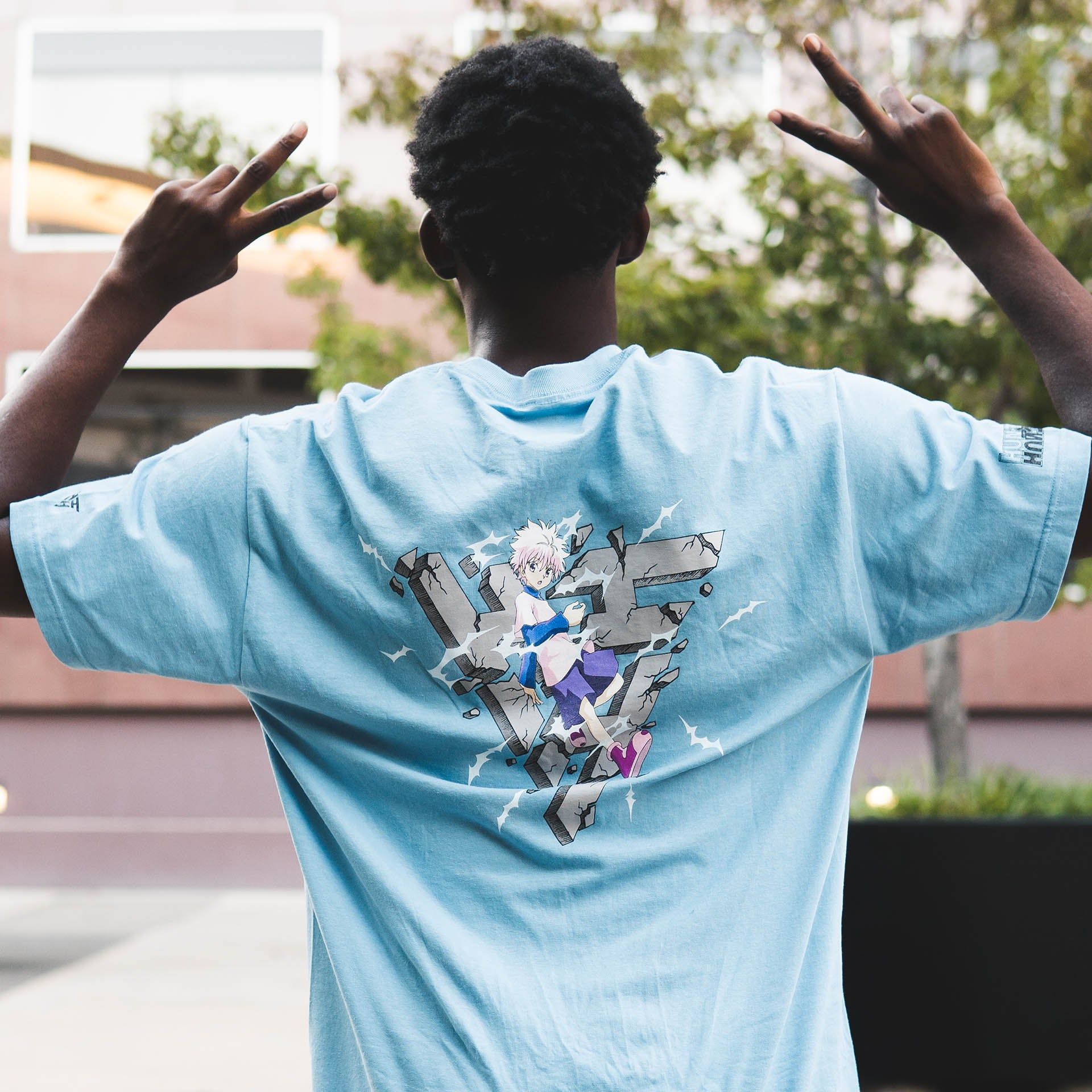 HXH KILLUA BREAK THROUGH SHIRT (SLATE) sold by hypland product image thumbnail 3