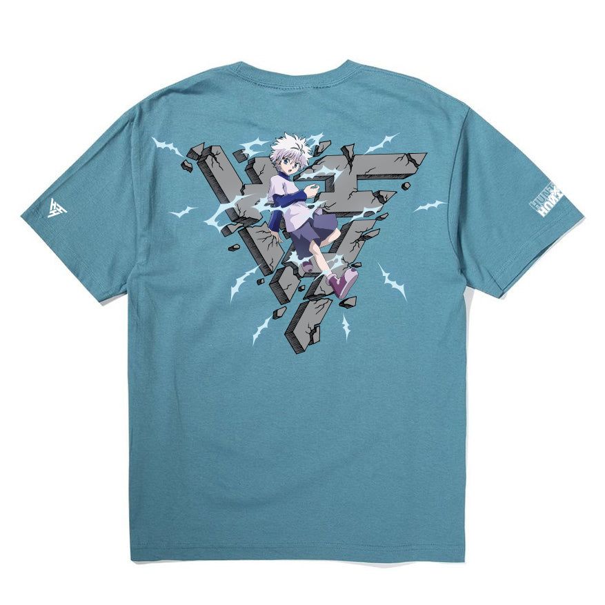 HXH KILLUA BREAK THROUGH SHIRT (SLATE) sold by hypland