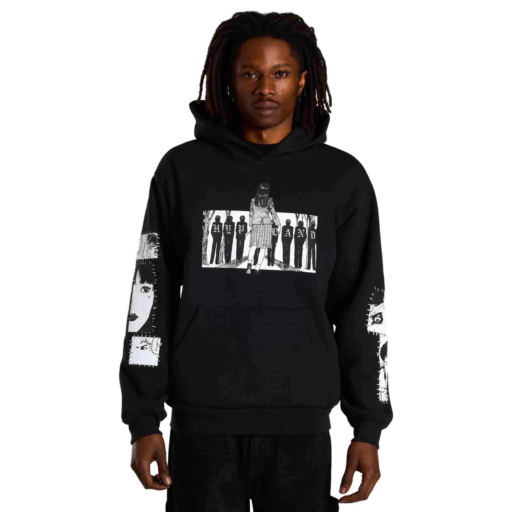 JUNJI ITO PECKING ORDER HOODIE (BLACK) sold by hypland product image thumbnail 3