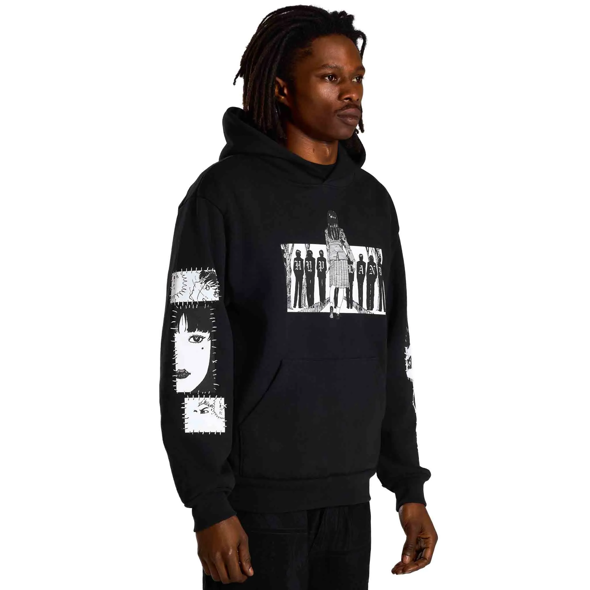 JUNJI ITO PECKING ORDER HOODIE (BLACK) sold by hypland product image thumbnail 4