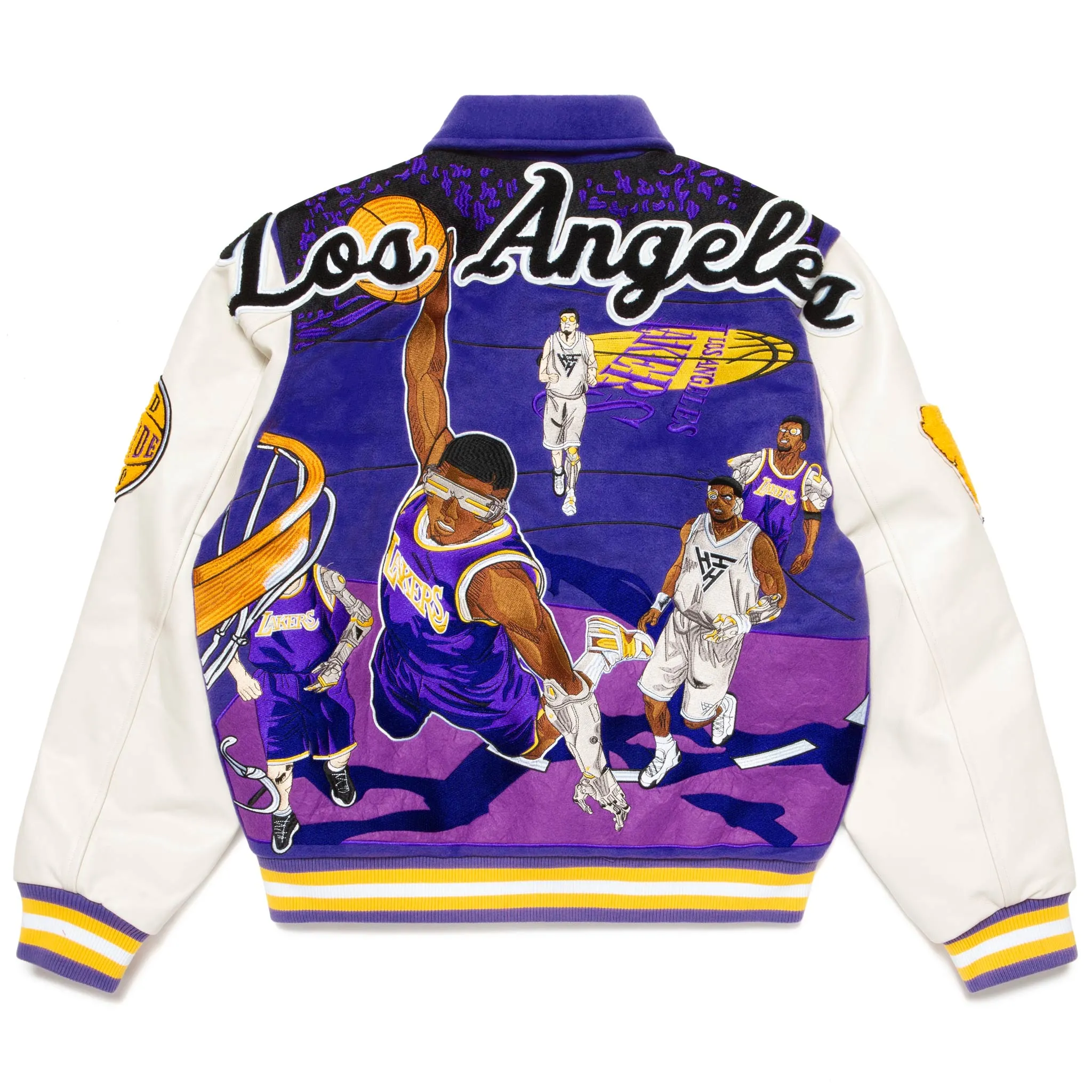 NBA LOS ANGELES LAKERS VARSITY JACKET (PURPLE) sold by hypland product image thumbnail 2
