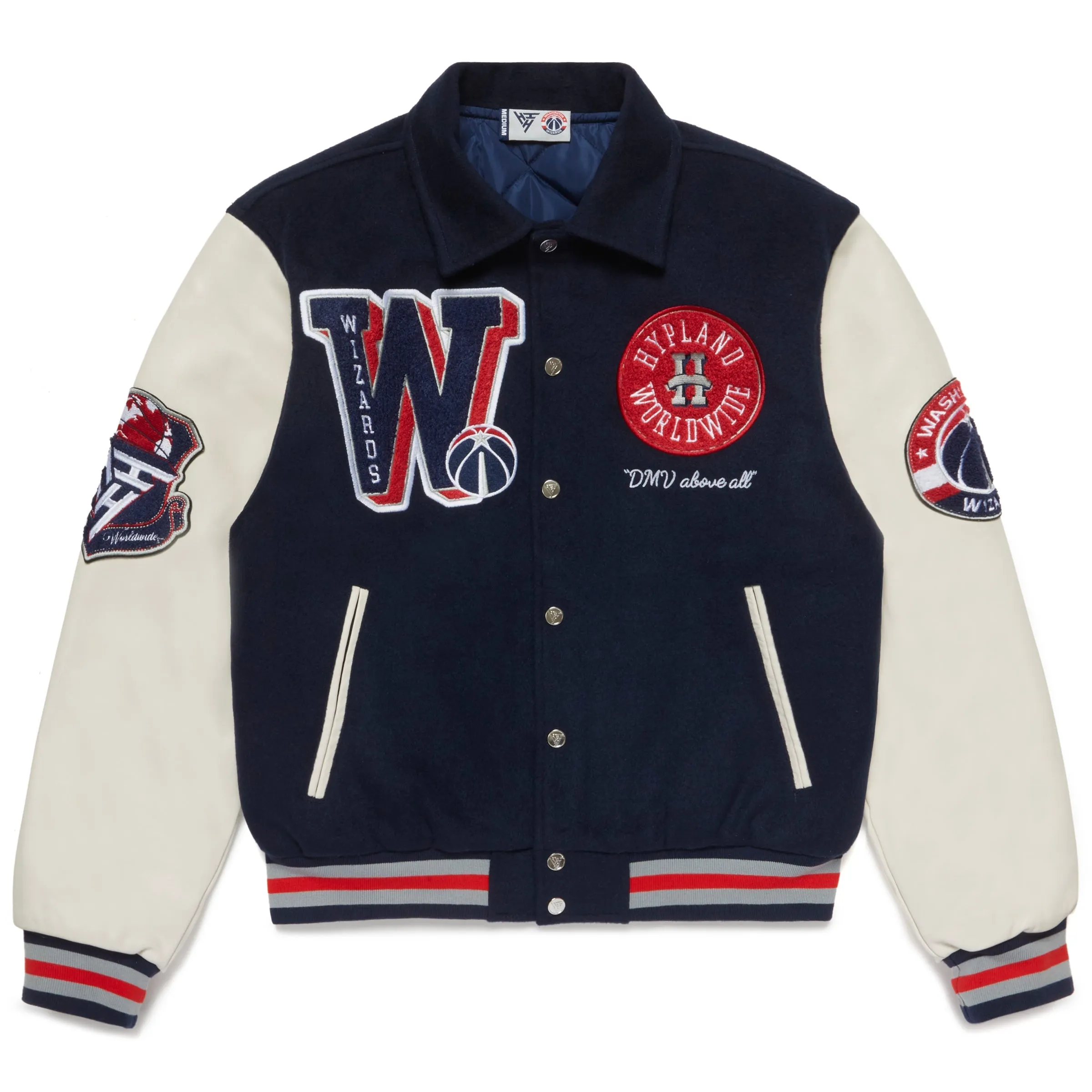 NBA WASHINGTON WIZARDS VARSITY JACKET (NAVY) sold by hypland