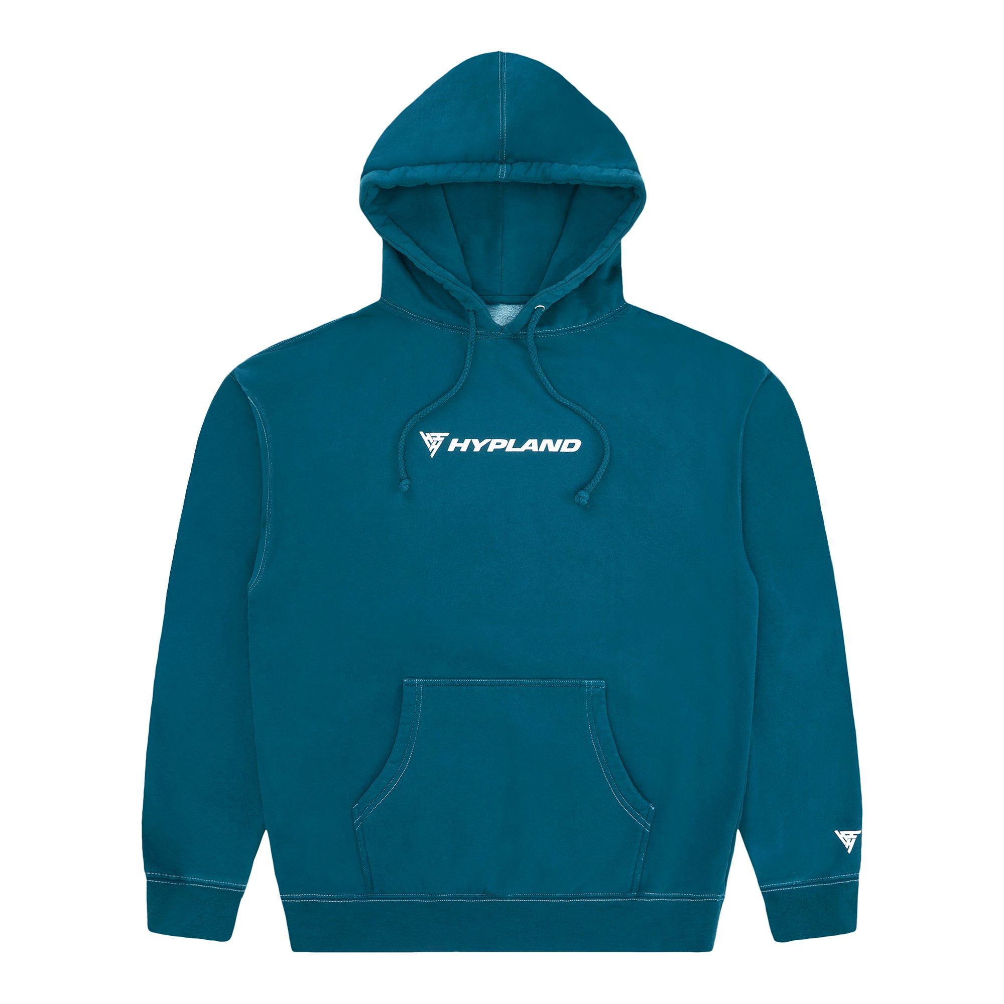 HYPLAND LOGO HOODIE (AQUA) sold by hypland