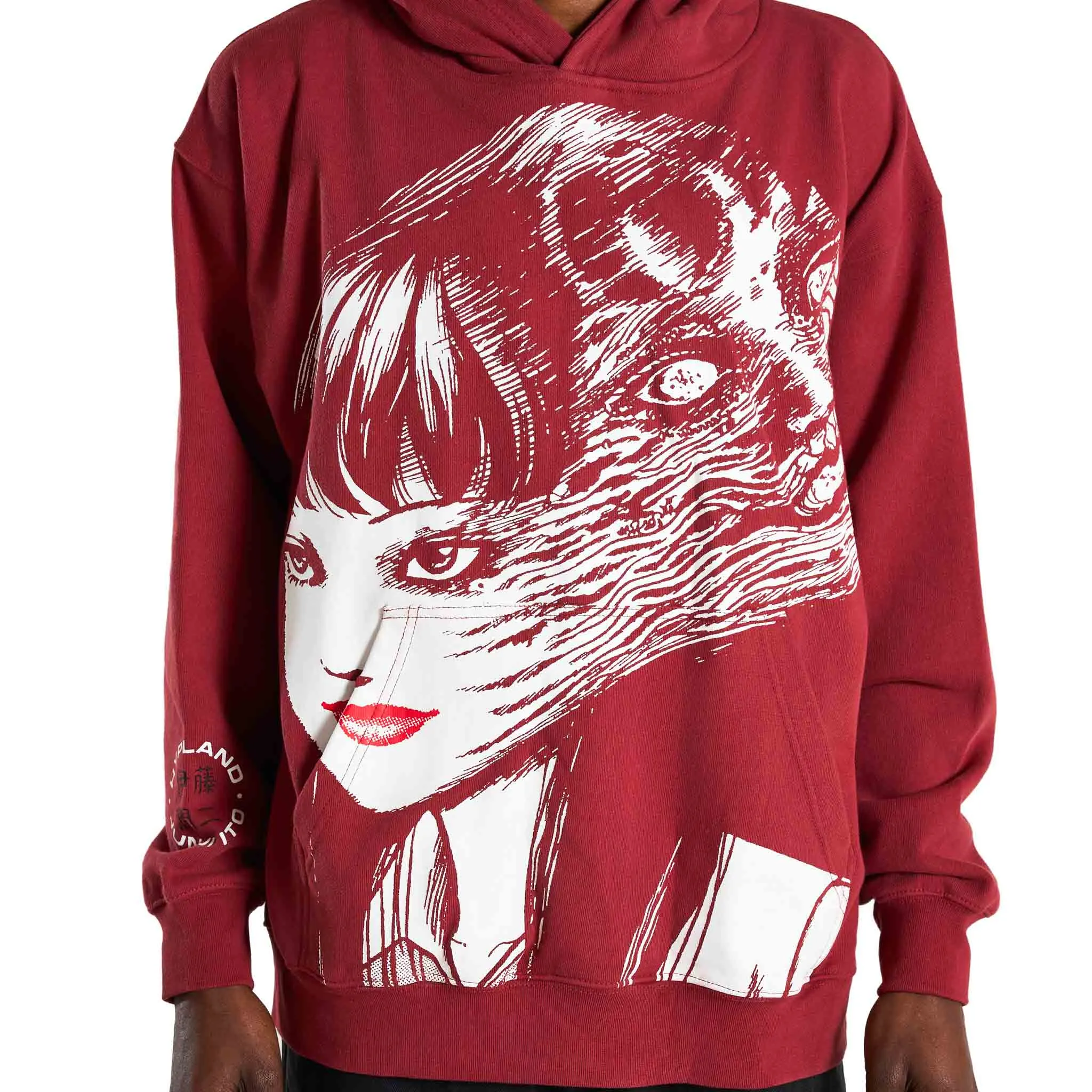 JUNJI ITO JUMBO TOMIE HOODIE (RED) sold by hypland product image thumbnail 4