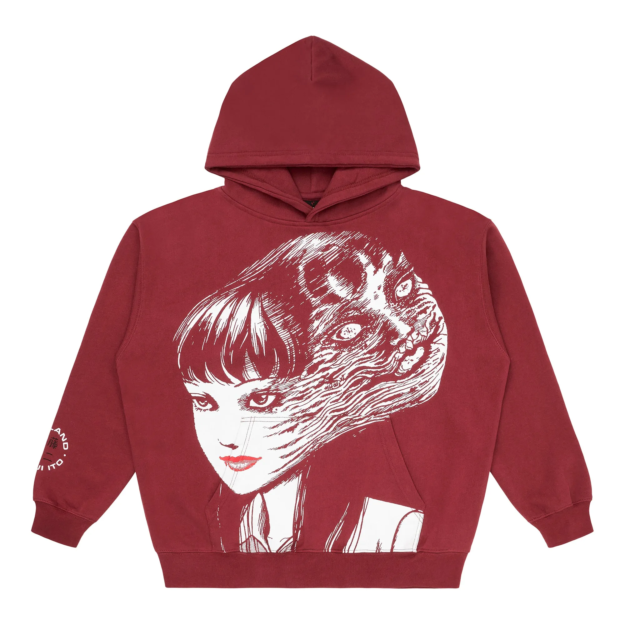 JUNJI ITO JUMBO TOMIE HOODIE (RED) sold by hypland
