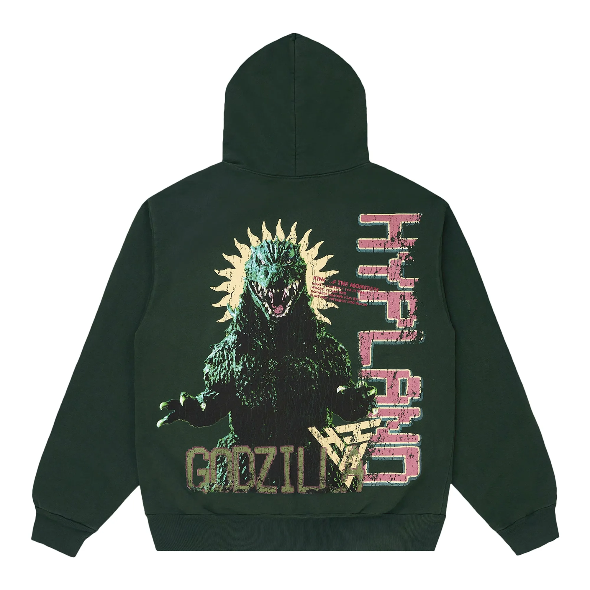 GODZILLA RETRO HOODIE (IVY) sold by hypland product image thumbnail 2