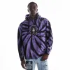 SHIPPUDEN OROCHIMARU CHENILLE HOODIE (PURPLE TIE DYE) sold by hypland
