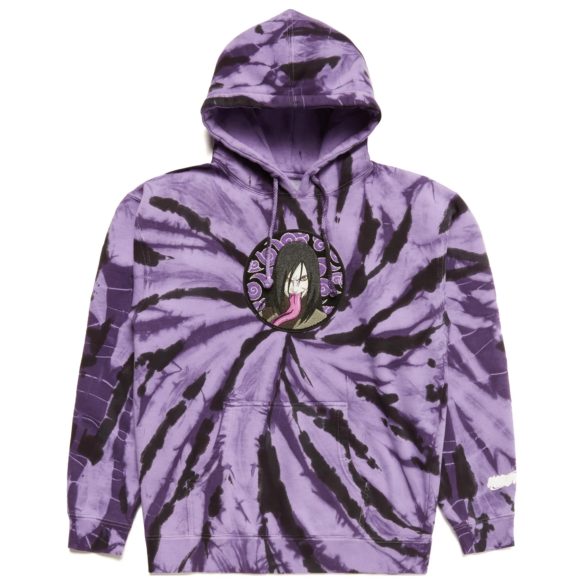 hypland SHIPPUDEN OROCHIMARU CHENILLE HOODIE (PURPLE TIE DYE