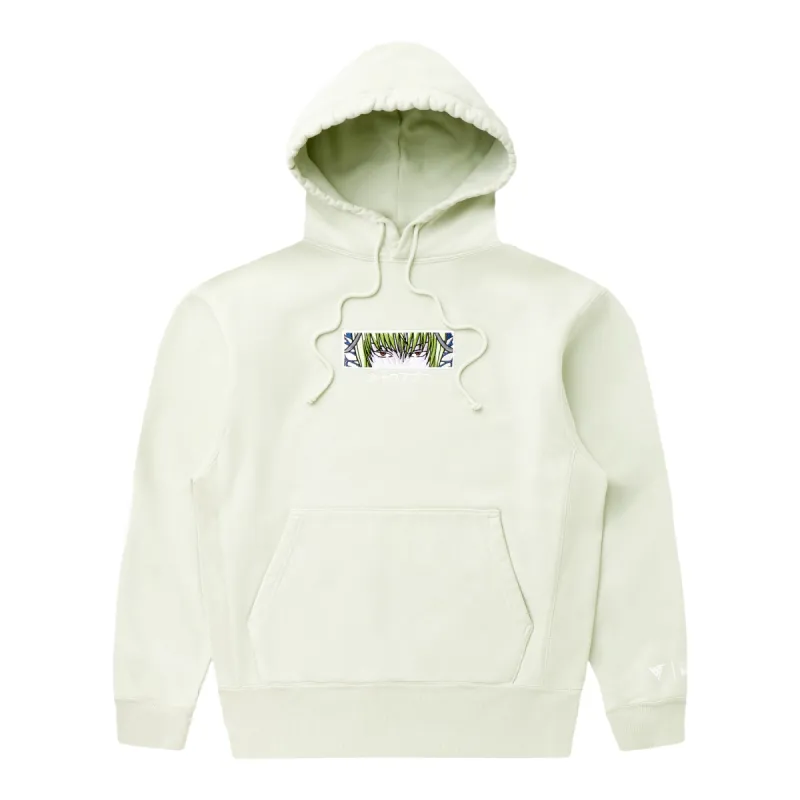 HXH POUF EYES HOODIE (SEAFOAM) sold by hypland