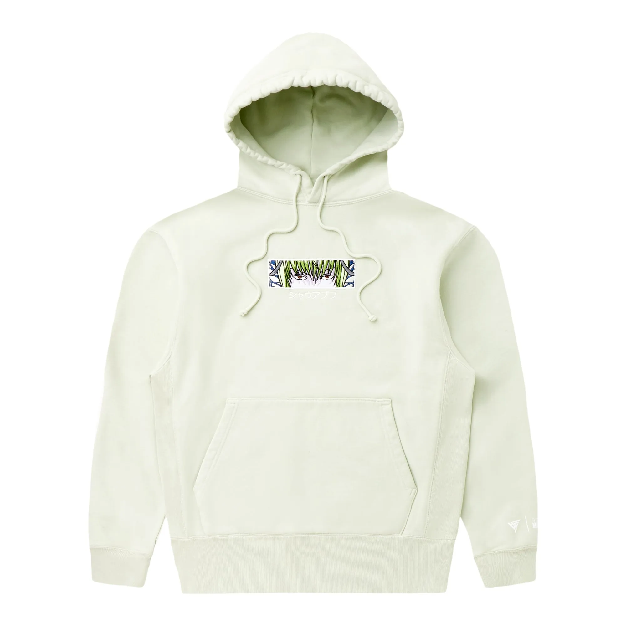 HXH POUF EYES HOODIE (SEAFOAM) sold by hypland